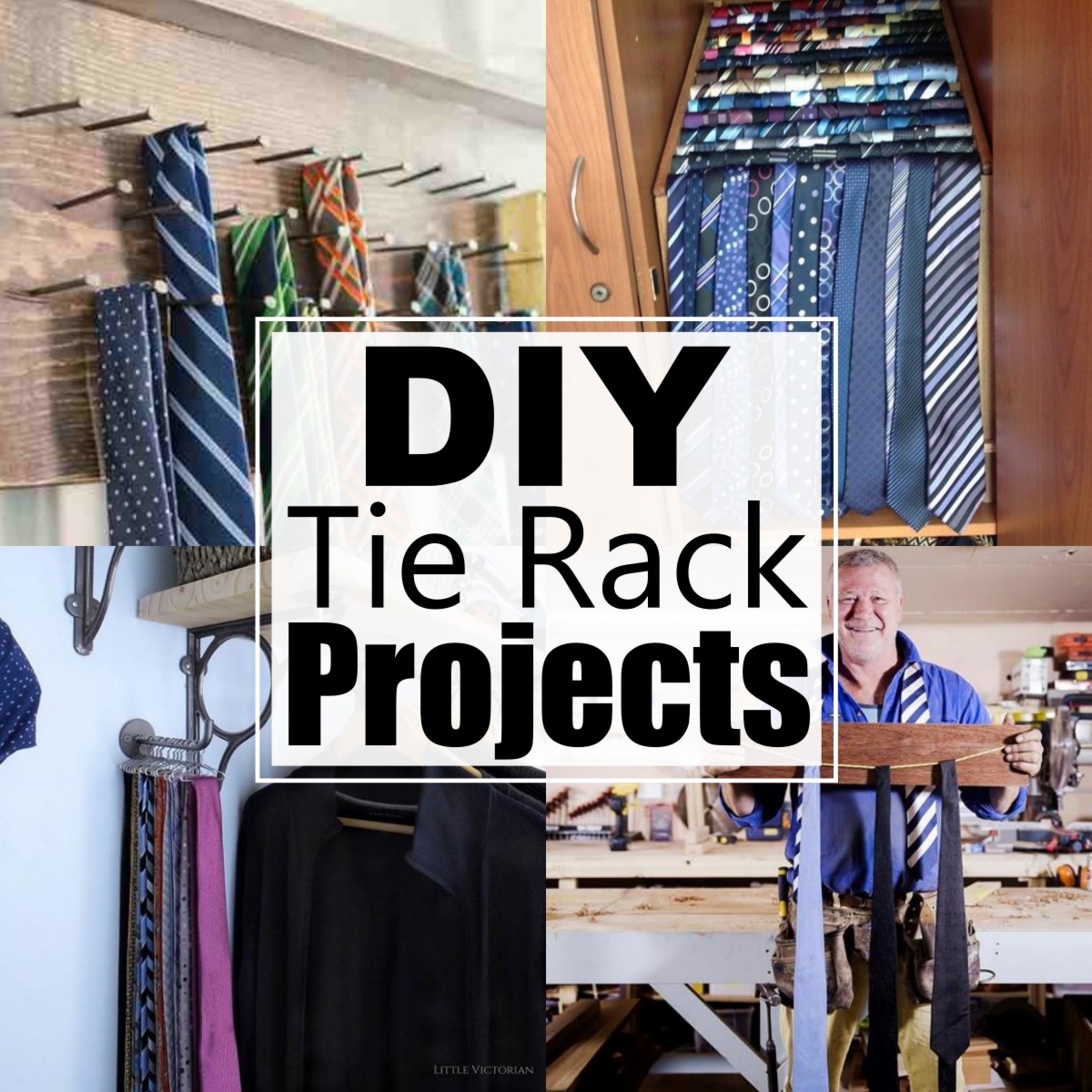 21 DIY Tie Rack Ideas For Wardrobe Organization - All Sands