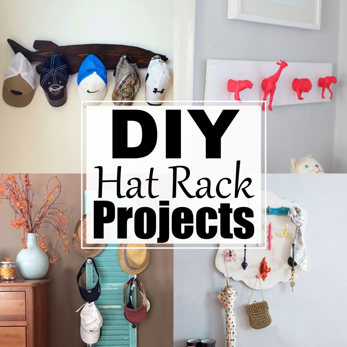 25 DIY Hat Rack Ideas Along With Instructions - All Sands