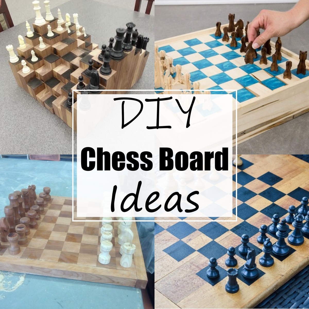 12 Homemade DIY Chess Board Ideas For Cheap - All Sands