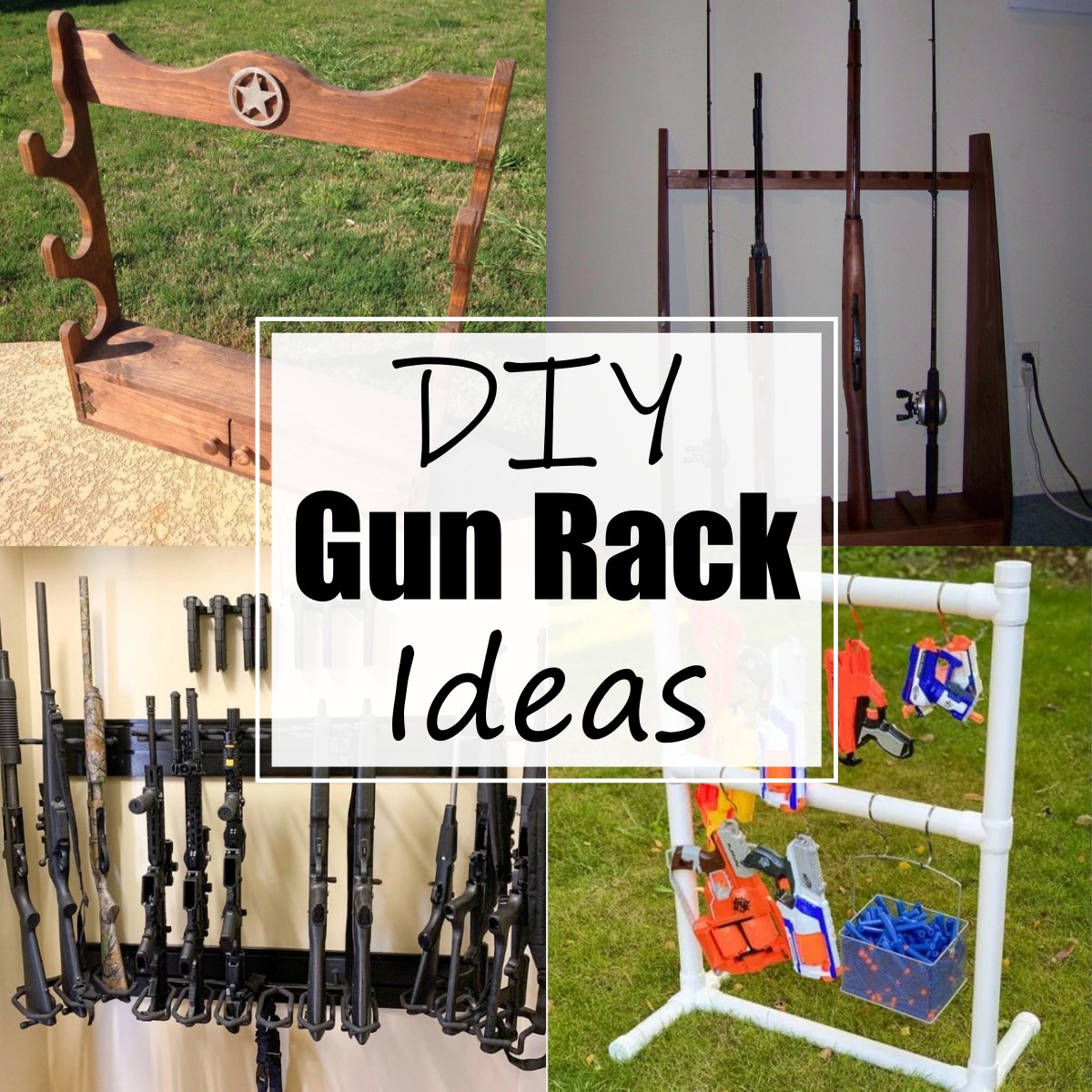 12 DIY Gun Rack Ideas For Hunter To Organize Their Weapons - All Sands