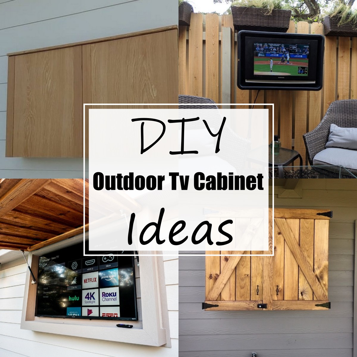 12 Best DIY Outdoor Tv Cabinet Ideas All Sands   DIY Outdoor Tv Cabinet Ideas 