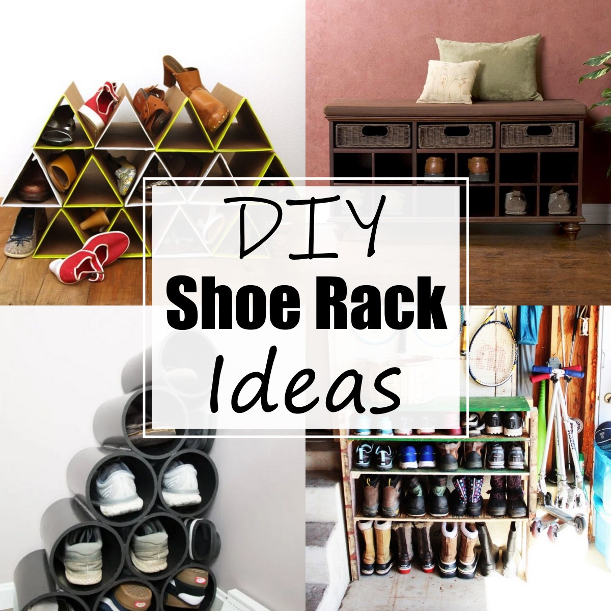 15 DIY Shoe Rack Ideas For Small Spaces - All Sands