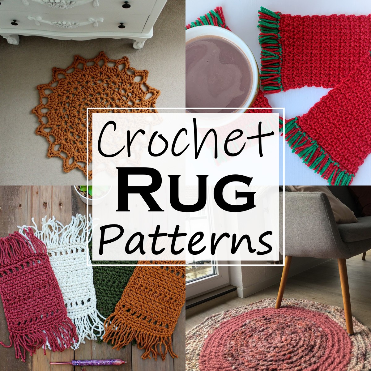 20 Easy Crochet Rug Patterns For Beginners - All Sands