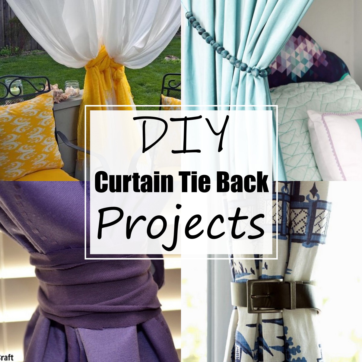 24 DIY Curtain Tie Back Projects For Your Home All Sands   DIY Curtain Tie Back Projects 